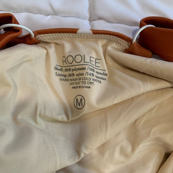 Roolee Mommy & Me Rust Polka Dot Swimsuit Set (M, 6/7, 4/5, 2T) - Picture 10 of 14